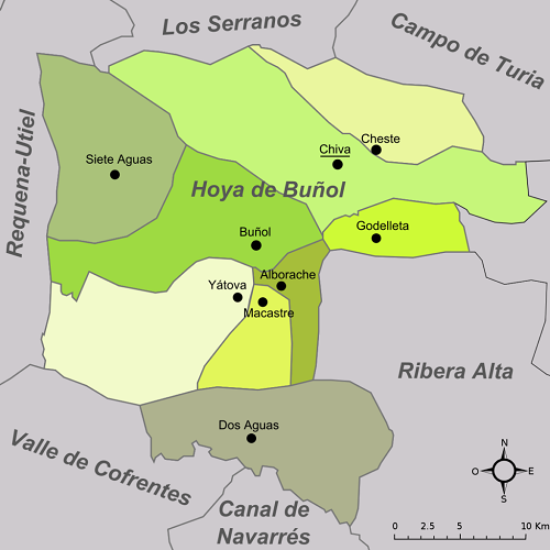 Mapa Hoya de buñol Mapa Hoya de buñol